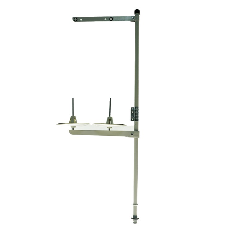 Single needle thread stand 2 cones